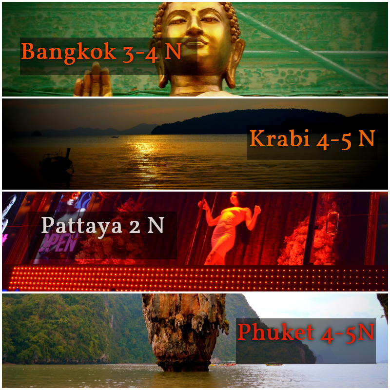 Travel around Thailand in two weeks