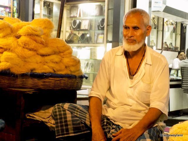 Man with Sewai Zakaria Street Kolkata 