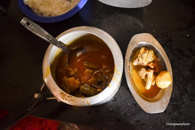 pressure cooker cooked Bengali styled Mutton Kosha