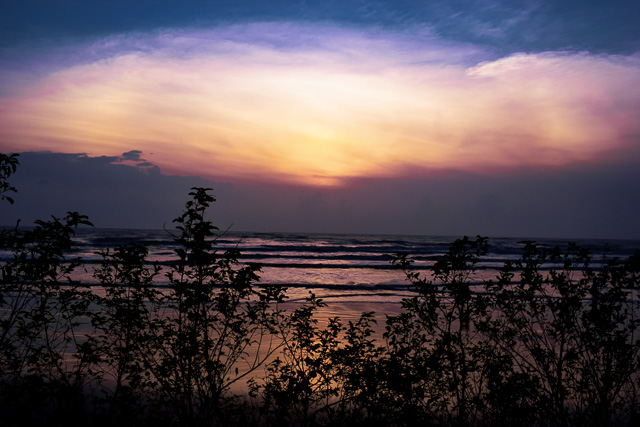 Sunset at Ashwem beach