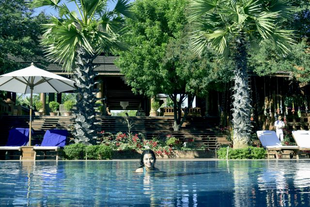 Swimming pool of Heritage Bagan Hotel