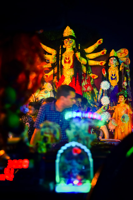 durga pandal: durgapuja bisarjan in Kolkata