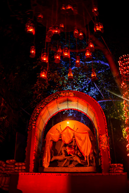 durgapuja festival photo: maa Durga in a rustic set up  #durga #kolkata #kolktaculture #maadurga #kolkataphotography #india #hindufestival #indiaculture #bengalculture #indiafestival #indiatravel #kolkatatravel #goddess 