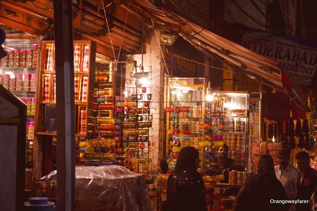 Lad bazar where glass bangles are sold in Hyderabad