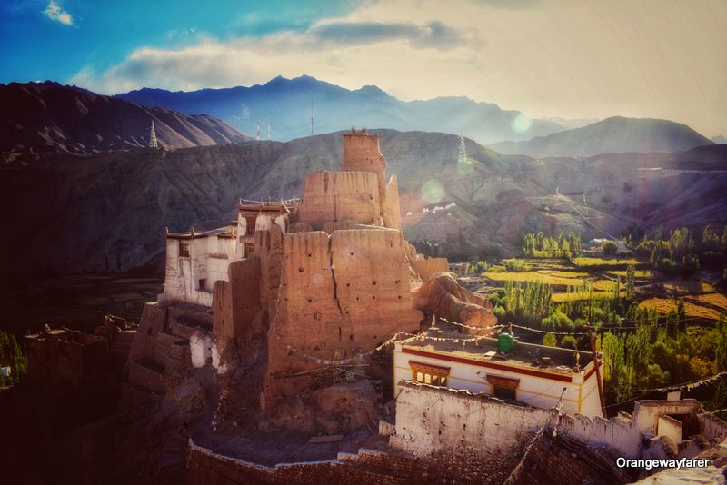 Sunset at Basgo monastery, Ladakh