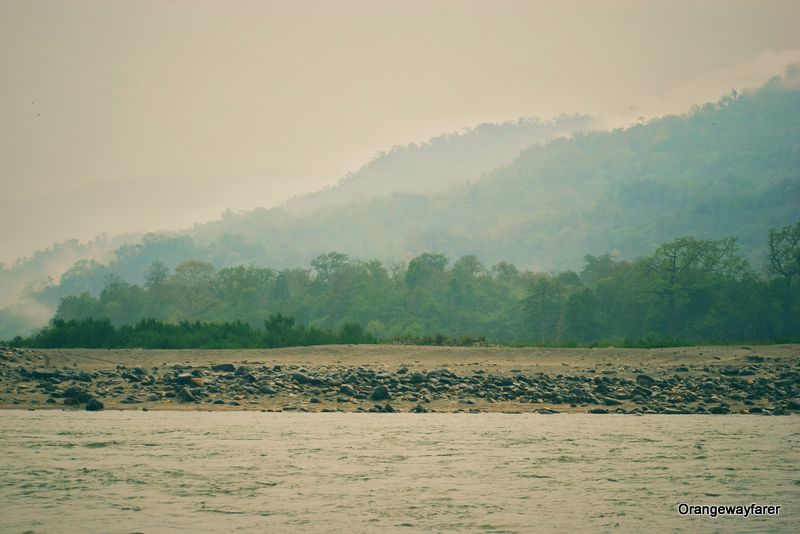 Manas river, india bhutan border