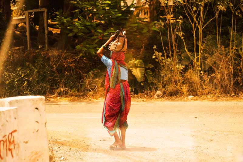 Marathi woman from Rural Maharashtra: Tribal dress of Maharashtra
