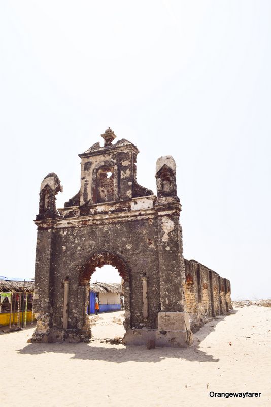 Dhanushkori Ruined Church made of coral