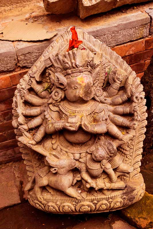 The Barahi Goddess Bhaktapur, Nepal. Hindu Goddess with the face of a boar