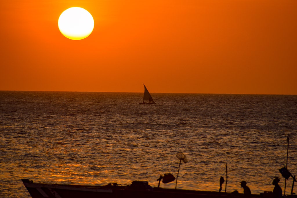 Sunset shot at Stone Town, Zanzibar