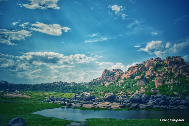 Tungabhadra river Hampi