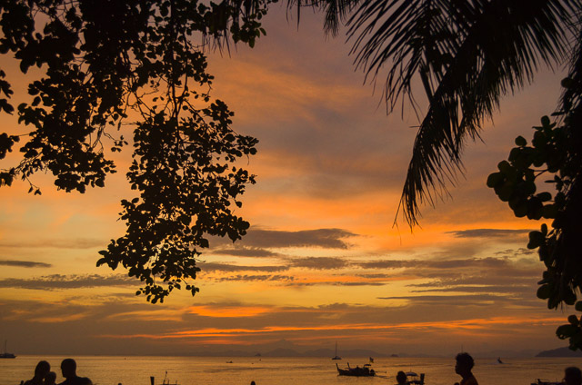 Sunset at Railay: most beautiful secret beach in Thailand