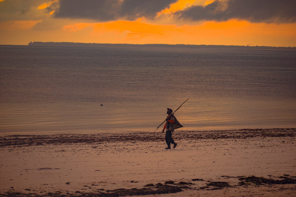 Sunrise at Uroa beach resort zanzibar