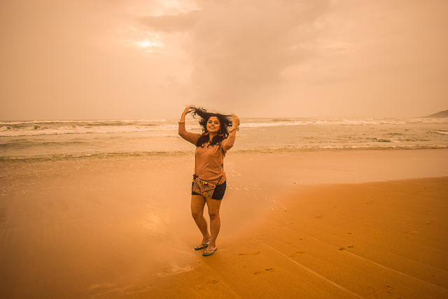 Offbeat beaches in Goa: Baga Beach in Goa, The crowded beach is left empty during monsoon.