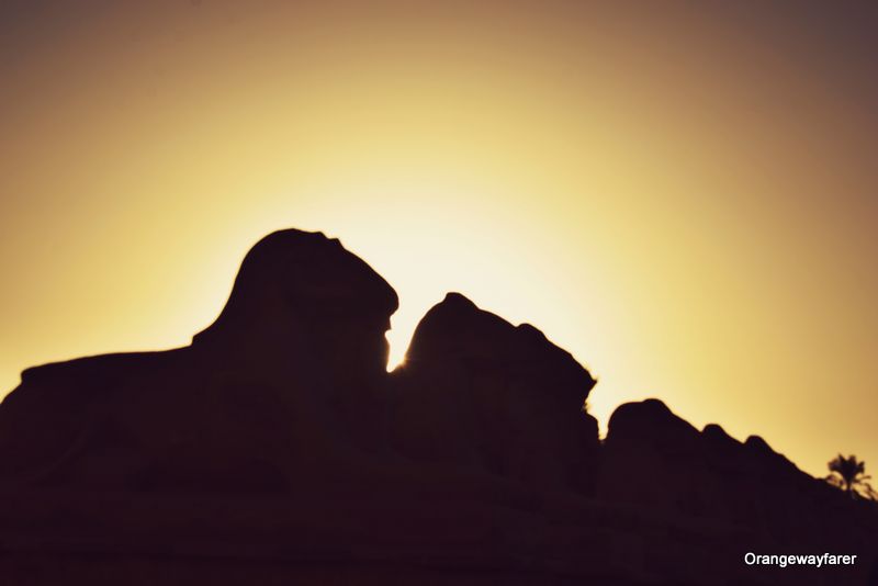 Sunset over Luxor temples