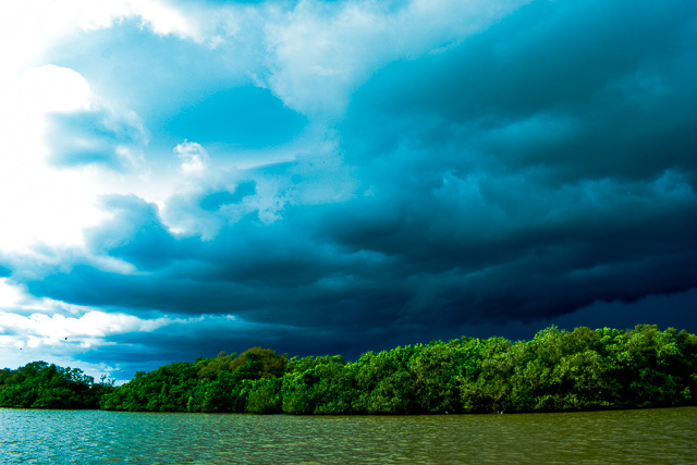 Mandovi river ferry during monsoon: Goa photography in Monsoon