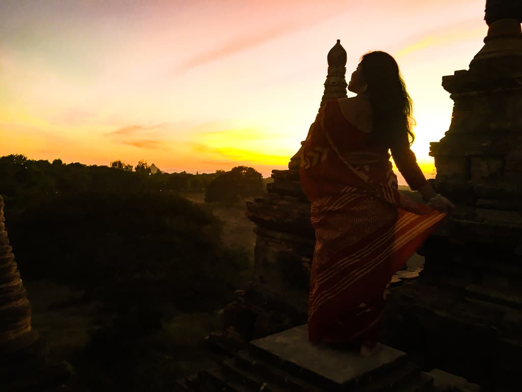 Sunset view at Bagan