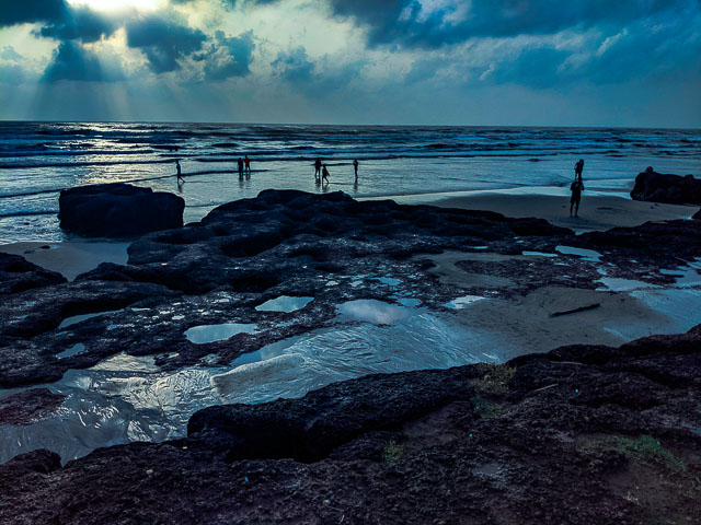 Morjim Beach after Rainwash due to cycloen Kyarr