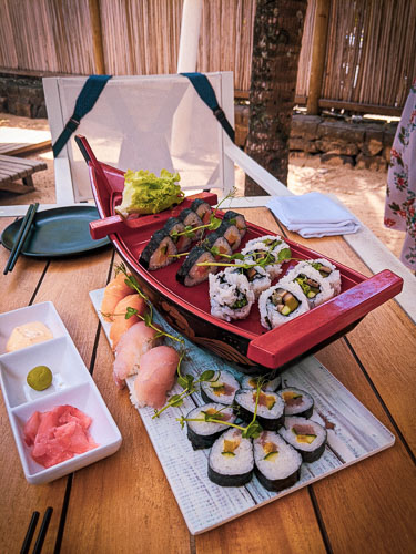 Sushi Boat at Ravenala ALtitude