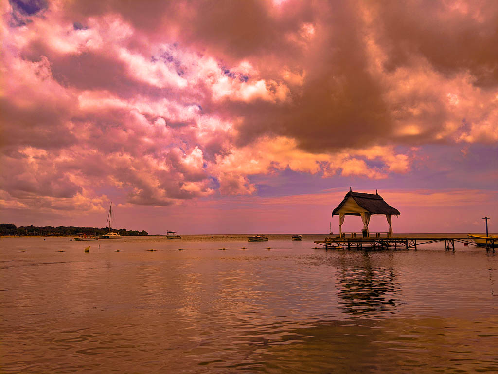 The Ravenala Attitude Hotel, Mauritius Sunset view