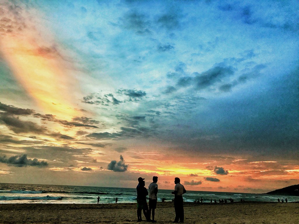 Sunset at Baga beach, Goa