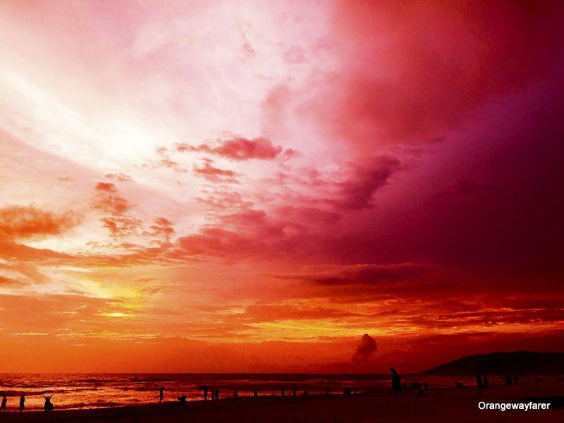 Baga beach Goa sunset