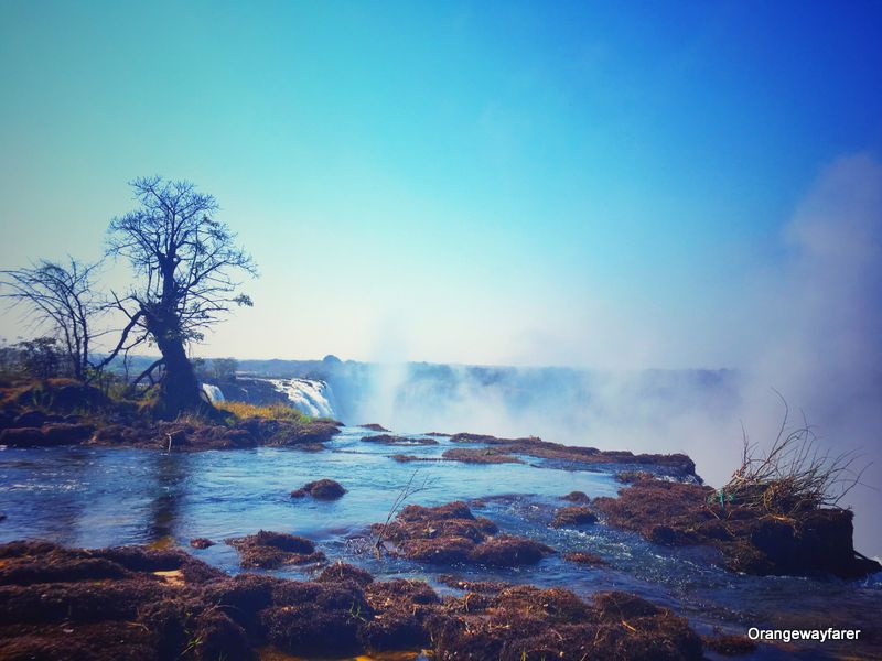 Zambezi river angels pool Zambia