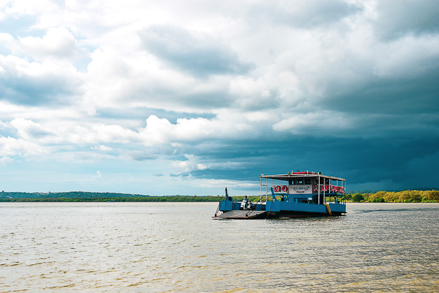 Government ferry at Divar Raibandar. This is the way to reach Divar Island. Offbeat Goa.