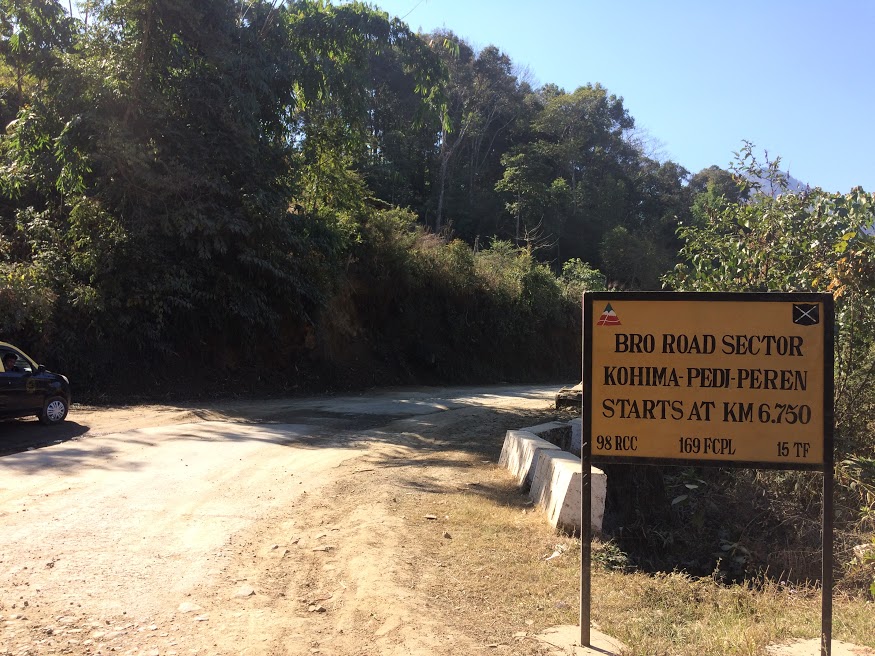 Road from Kohima to Khonoma