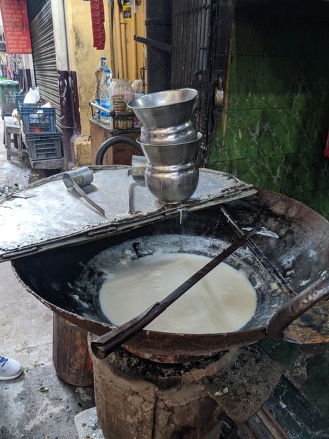 Sarama milk house Deckers Lane kolkata Street food