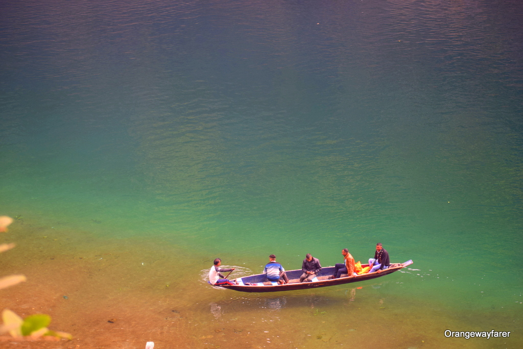 Dawki river transparent water