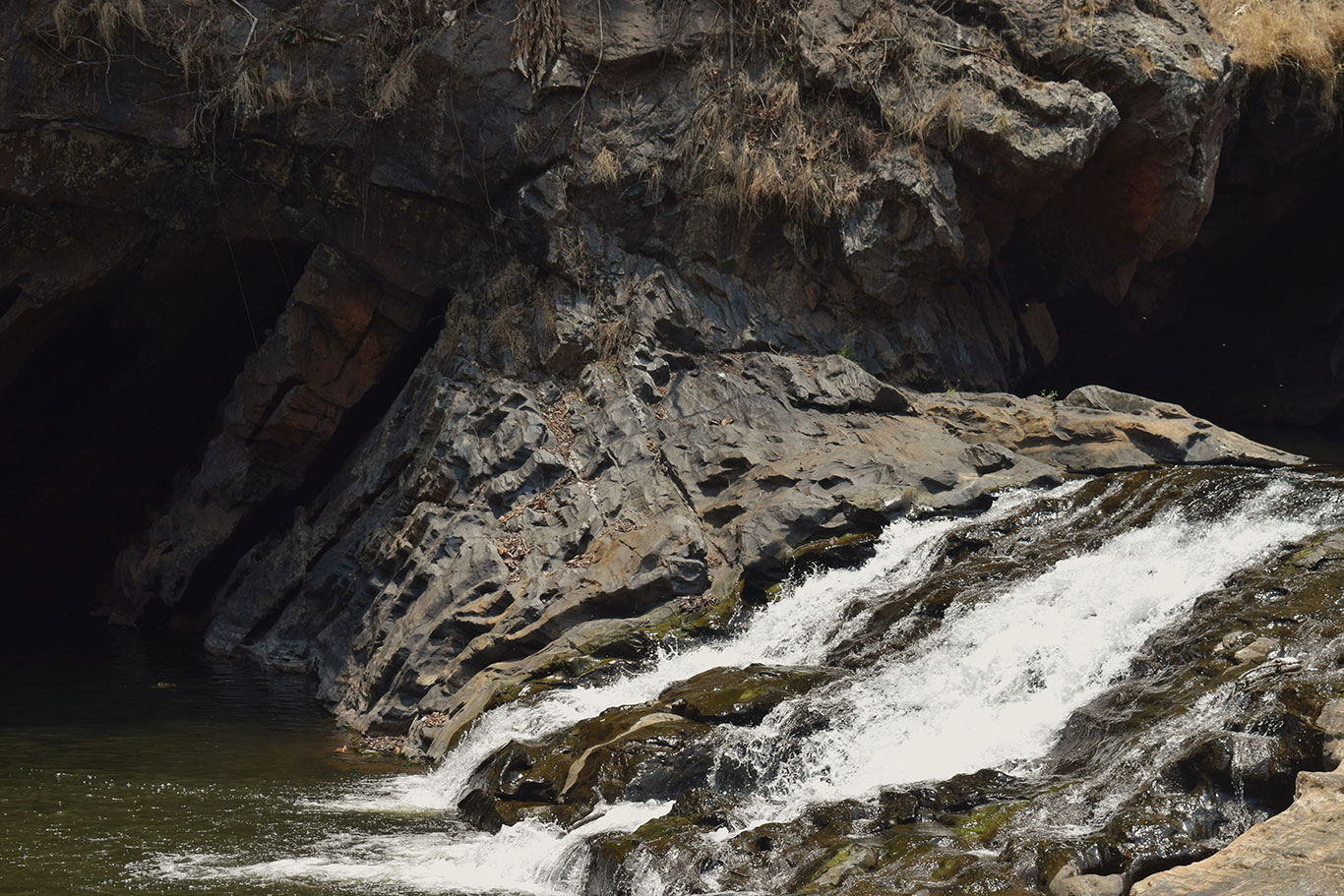 Systeri rocks at Dandeli where bee hives can be seen