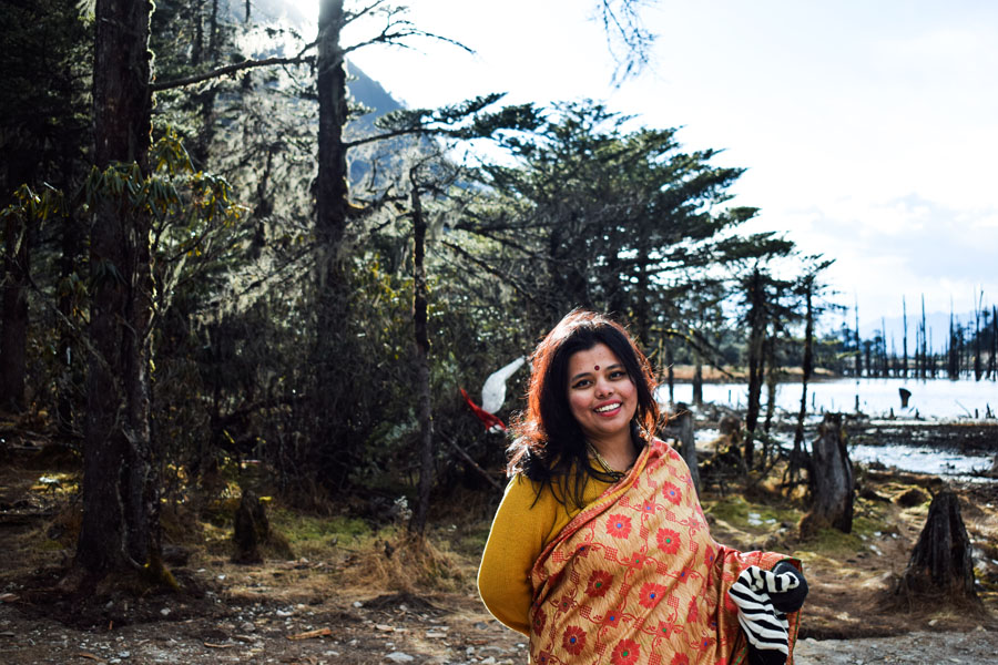 Madhurima Chakraborty, madhuri lake Tawang