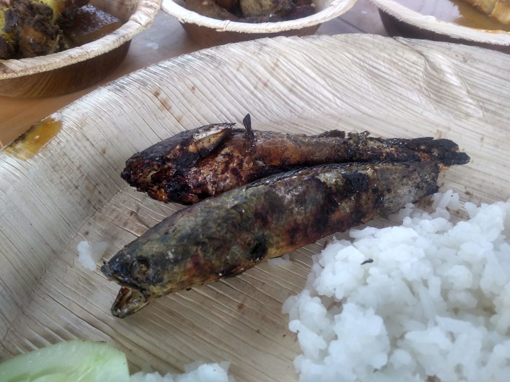 Gorai fish smoked on Bamboo fire! What a delicacy it is !