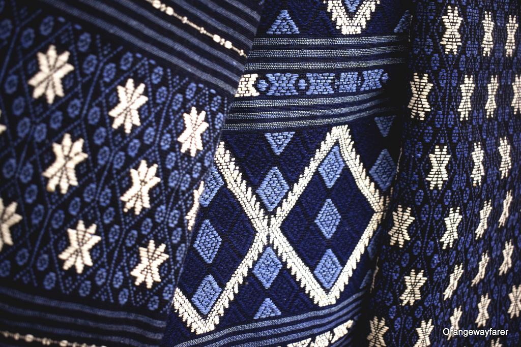 Indigo fabric of Chinese tribes at Luang Prabang