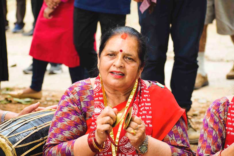 Newari community of tansen Village who also runs homestays in Nepal