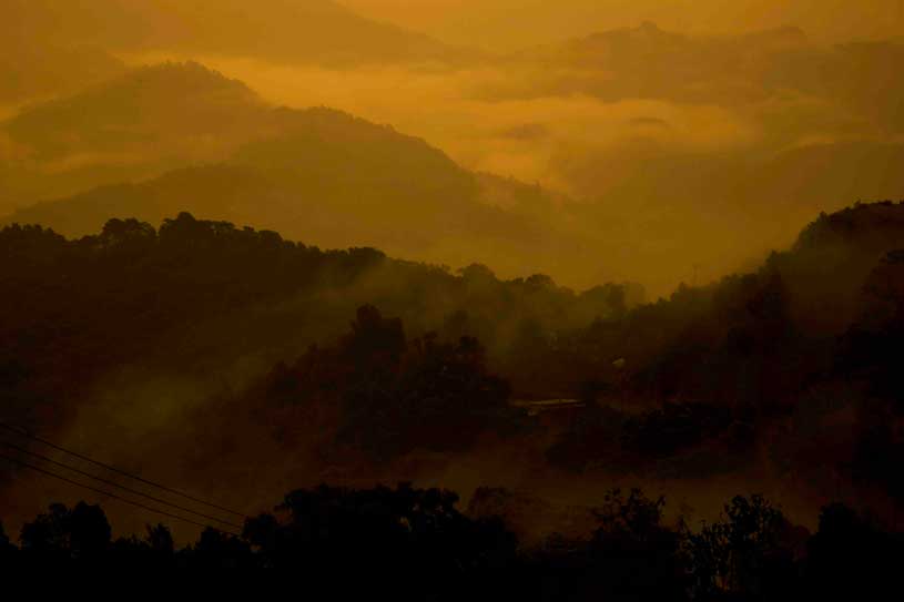 Sunrise at Sarangkot: Sunrise point near Pokhara