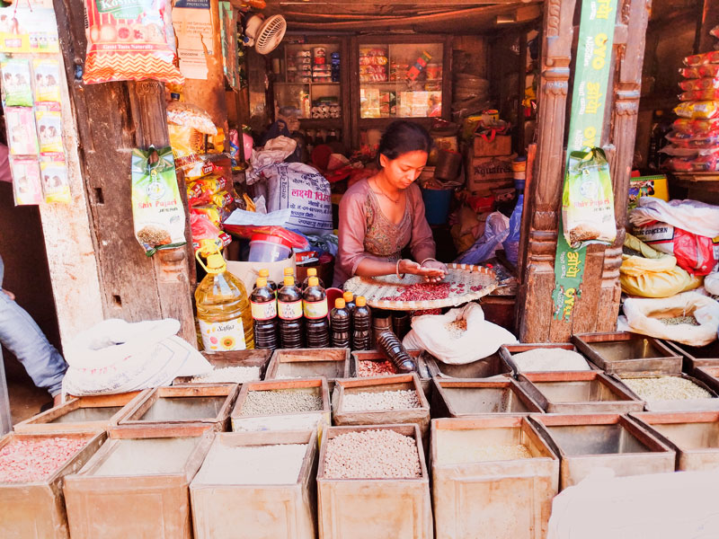 Bhaktapur street photography in Nepal