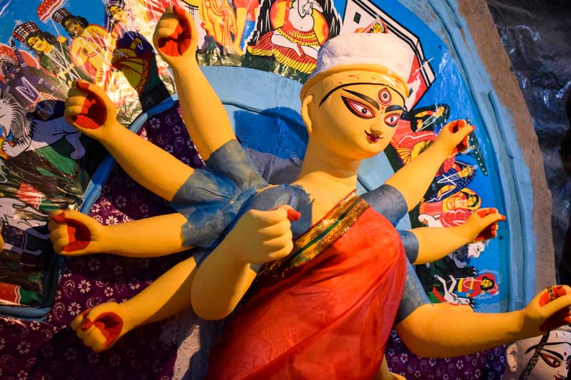 Kumartuli Durga Idol making process