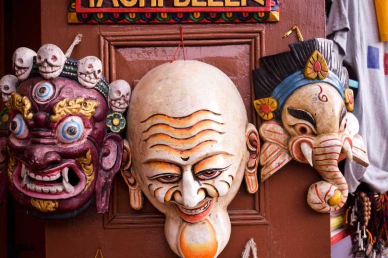 Traditional Masks of Nepal Tracing back the Origin Orange Wayfarer