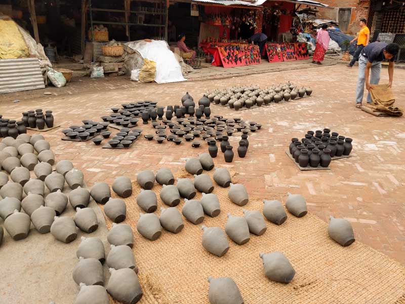 Pottery Square of Bhaktapyr, Nepal