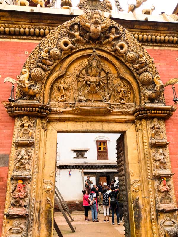 The golden gate at Taleju Bhabani Complex, Bhaktapur