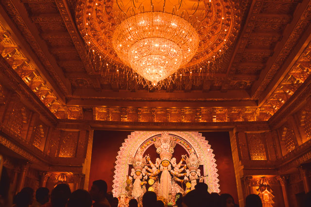 Maa durga idol of Bagbazar Sarbojonin: very Famous Durgapuja of Kolkata