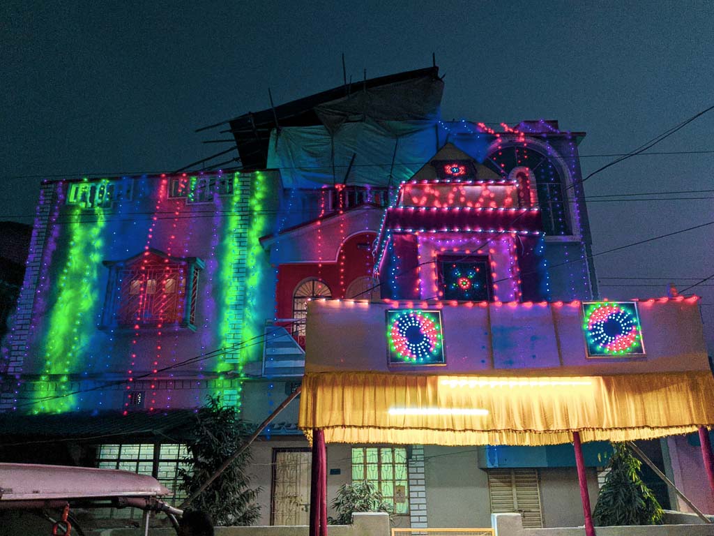 Bengali wedding lighting