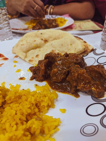 mutton kosha and basanti Pulav: Bengali wedding menu