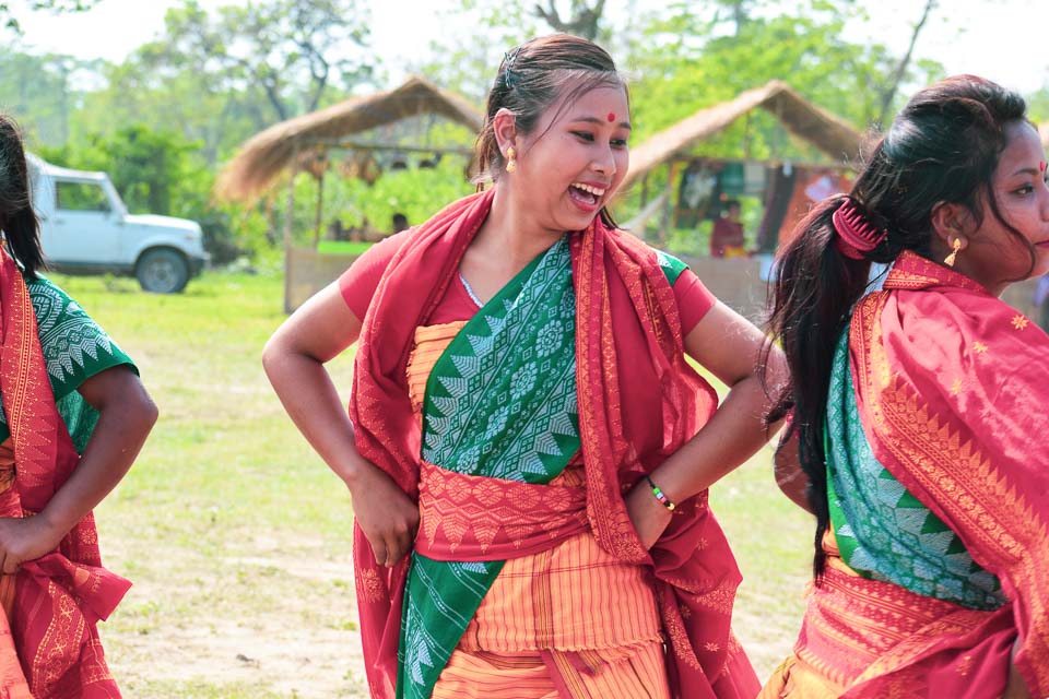 Manas National Park: Bodo tribes performing Bagrumba dance