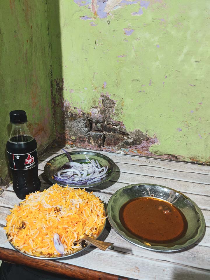 Lucknow Biryani at Ali Stall