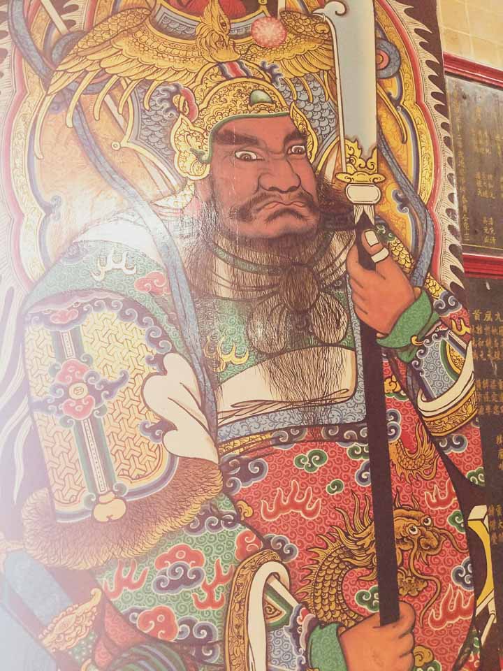 Mural at the Chinese temples at Bangkok