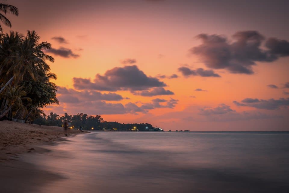 Lamai beach Koh Samui: The most stunning sunset from thailand beaches