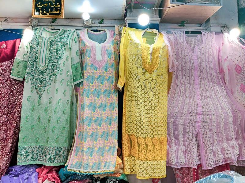 Chikankari suit for women in Lucknow